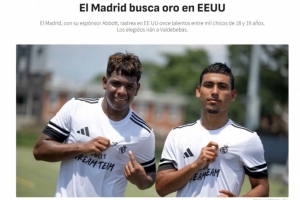 开云体育APP下载-淘金！阿斯：皇马将在美国选拔11位年轻球员前往西班牙训练